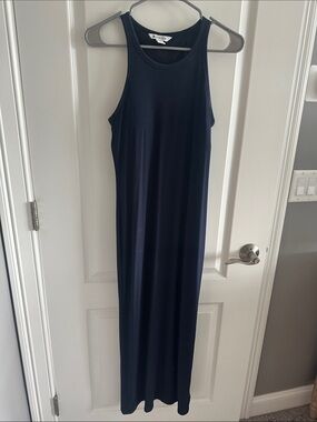 Athleta Dark Navy Sleeveless Maxi Tank Dress
